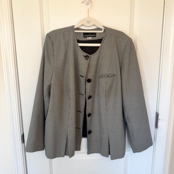 Joseph Feldman Vintage Women's Houndstooth Jacket - Picture 5 of 6